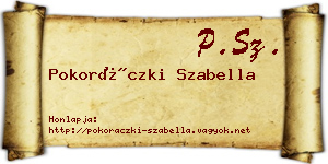 Pokoráczki Szabella névjegykártya